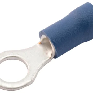 SWA Terminal Ring PreInsulated 5.3mm Hole Nylon/Blue Copper