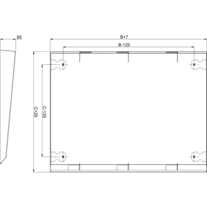 Schneider Electric Spacial SF/SM canopy, 1200x400mm