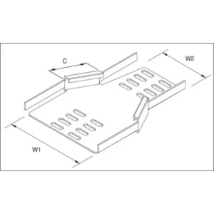 Unistrut Reducer For Medium Dty Tray 600-450mm Steel Hot Dipped Galvanised