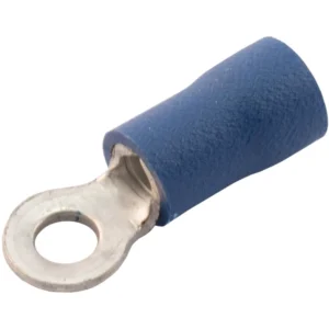 SWA Terminal Ring PreInsulated 3.2mm Hole Nylon/Blue Copper