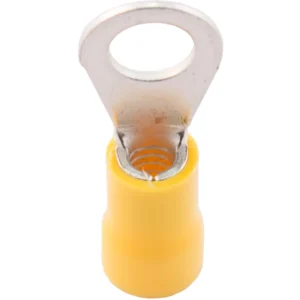 SWA Terminal Ring PreInsulated 8.5mm Hole Nylon/Yellow Copper