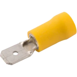 SWA Terminal Push-On Male PreInsulated 6.3-0.8mm Nylon/Yellow Copper