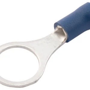 SWA Terminal Ring PreInsulated 10mm Hole Nylon/Blue Copper
