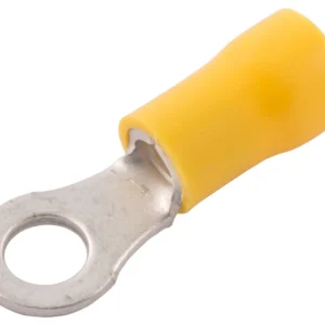 SWA Terminal Ring PreInsulated 5.3mm Hole Nylon/Yellow Copper