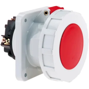 CEENorm Socket Panel 3P+N+E IP67 63A 415V Red