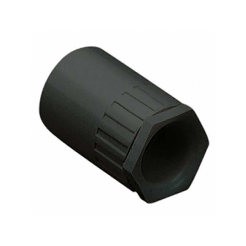 MK Electric Adaptor Male Thread Lockring 20mm Black PVC-U