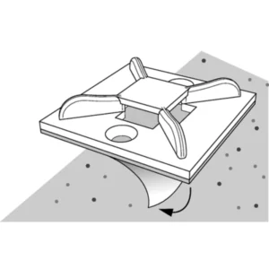 HellermannTyton Hellerman Tie Cradle Nat PK=100