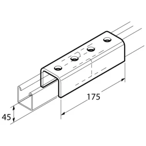 Legrand Bracket Jointing For Sc400 Channel Pre-Galvanised Mild Steel