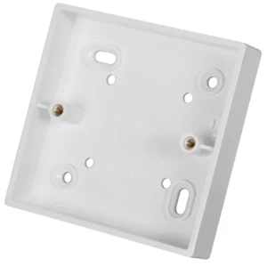 Marshall-Tufflex Accessory Box Square 1-Gang 19mm White