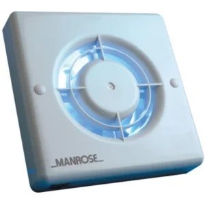 Manrose Fan Wall/Ceiling Humidity Control 100mm 4In