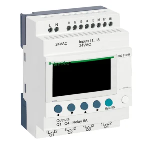 Schneider Electric compact smart relay Zelio Logic - 12 I O - 24 V AC - clock - display