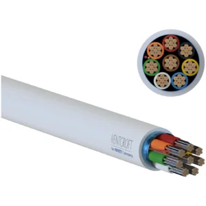 Ventcroft White Union Pro Alarm Screened Cable 8-Core