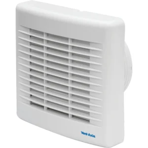 Vent-Axia Fan Bas150T Unshuttered Axial 150mm 220-240V White Timer IP44