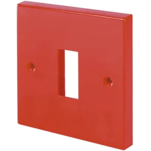 Click Scolmore Front Plate 1 Gang 1 Aperature Red