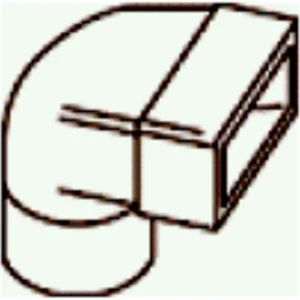 Vent-Axia Rigid Ducting - Elbow Bend with 150mm Spigot - System 60