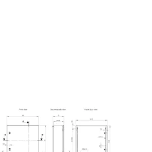 nVent HOFFMAN Enclosure Single Door Wall Mounting IP66 600X600X210mm Ral 7035 W/O Mount