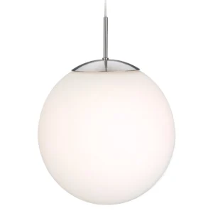 Firstlight Pendant Globe E27 100W Brushed Steel