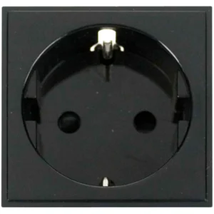 Click Scolmore Socket 1 Module Schuko 16A Black