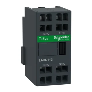 Schneider Electric TeSys D, auxiliary contact block, 1 NO+1 NC, spring terminals