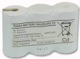 Yuasa 3.6V 4Ah Ni-Cd YU-Lite Emergency Lighting 3x D Battery Pack Side-Side - Image 3