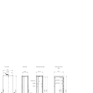 nVent HOFFMAN Enclosure Single Door Mounting Plate IP56 2000X400X400mm Ral 7035