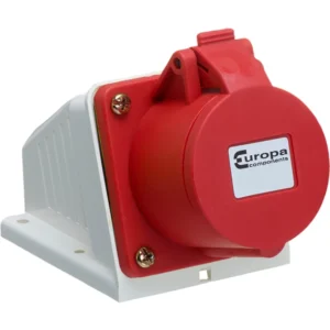 Europa Socket Surface 3P+N+E IP44 32A 415V Red