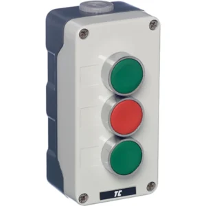 Europa Green / Red / Green 2N/O + 1N/C 3 Position Metal Control Station IP65