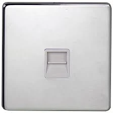 Deta Telephone Socket Chrome