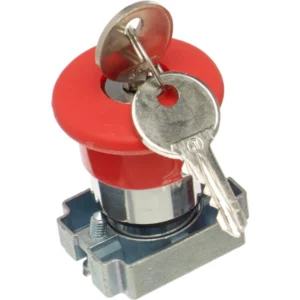 Europa Key Release Metal Emergency Stop Buttons + Collar Latching IP65