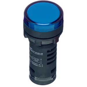 Europa Pilot Light LED IP65 24V Ac/Dc 22.5mm Blue Plastic