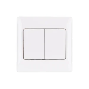 Schneider Electric Ultimate Slimline, 2-way switch, 2 gangs, 16AX, white