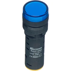 Europa Pilot Light LED IP65 230V 16mm Blue Plastic