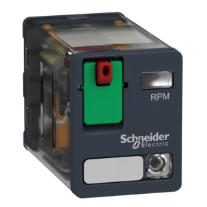 Schneider Electric Power plug-in relay, Zelio RPM, 2 C/O, 24 V AC, 15A, with LED
