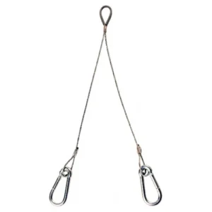 Zip-Clip Wire Suspension Basket Support 460mm 50Kg Swivel Galvanised Wire Rope