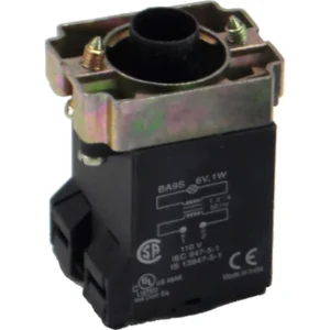 Europa Transformer Type 110V to 6V Lamp Holder BA9 Type Plus Collar