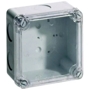 Wiska Junction Box Clwib 1 Clear Lid Enclosure 110X110X60mm Grey IP65
