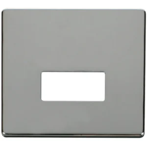 Click Scolmore Front Plate Fused Connection Unit Chrome