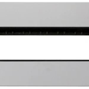 Click Scolmore Front Plate 2 Gang 6 Aperture In Line Polished Chrome Black Insert