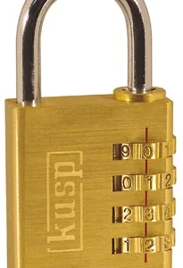 KASP Padlock Combination 4 Digit Code 40mm Brass (Blister Pack)