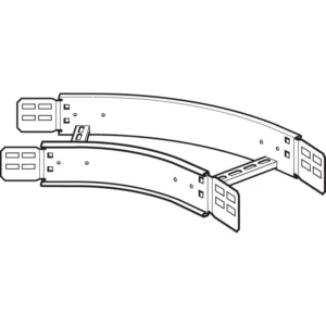 Legrand Bend 45° Flat 150mm 300R Hot Dipped Galvanised