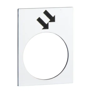 Schneider Electric Harmony XAC Legend Plate 30x40mm White - Forward Fast