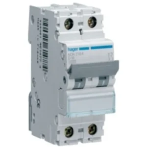 Hager MCB DP Type D 6A 10Ka 2 Module