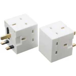 Click Scolmore Adaptor 3 Way 13A White