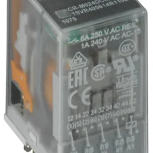 ABB CR-M012DC2L Pluggable interface relay 2c/o - A1-A2=12VDC - 250V/12A - LED