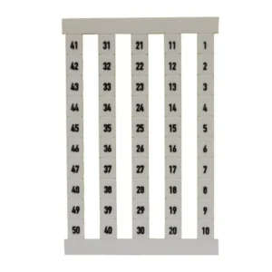 Weidmuller Terminal Marker Polyamide 66 64g 6.5 x 5mm White