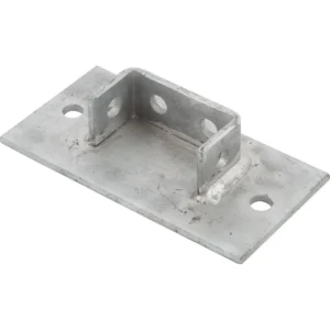 Newlec Channel Base Plate Hot Dipped Galvanised for 41 x 82mm Support Channel