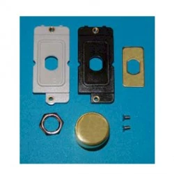 Hamilton Inlay Kit Dimmer Grid B&W Frame Dimmer Antique Brass Knob Retainin