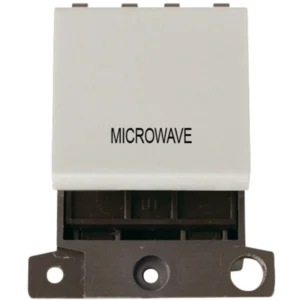 Click Scolmore Switch DP 2 Module 20A Click White Microwave
