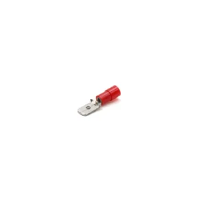 Newlec 0.25-1.5mm² Partially Insulated Push-On Male Terminal 6.35 X 0.8mm Red