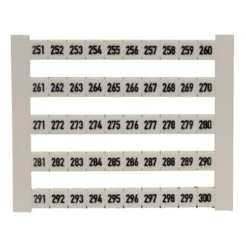 Weidmuller FW Terminal Block Marker 5mm 251-300 - Image 2